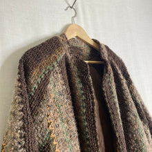 Load image into Gallery viewer, Vintage 1970&#39;s Oversized Open Front Chunky Cardigan XL