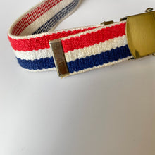 Load image into Gallery viewer, Vintage Red, White, &amp; Blue Autogrip Belt M
