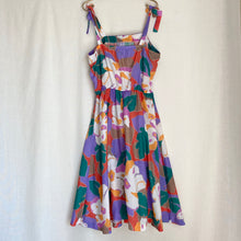 Load image into Gallery viewer, Vintage 1970&#39;s Floral Tie-Strap Sundress L