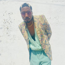 Load image into Gallery viewer, Vintage Floral Tapestry Blazer L