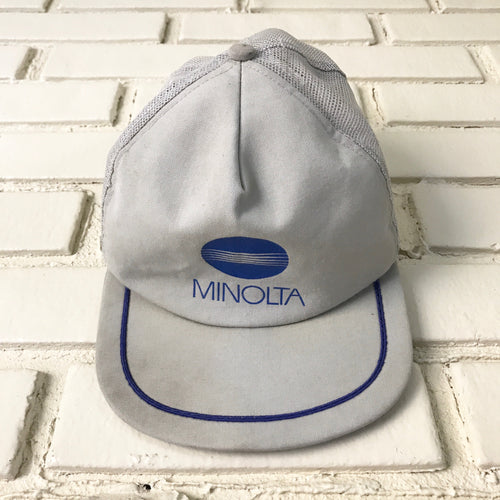 Vintage Snapback Minolta Trucker Hat