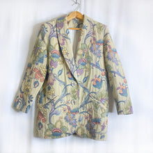 Load image into Gallery viewer, Vintage Floral Tapestry Blazer L
