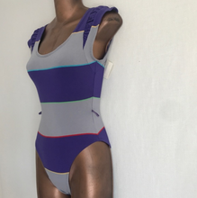 Load image into Gallery viewer, Vintage 1980&#39;s / 1990&#39;s Striped Leotard S