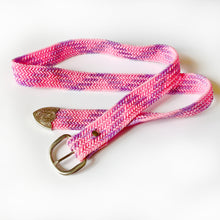 Load image into Gallery viewer, Vintage 1990&#39;s Nylon Braided Belt with Metal Accents L/XL