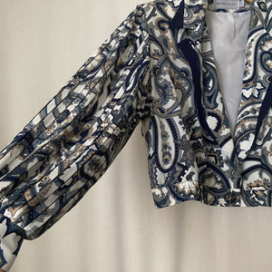 Vintage Paisley Cropped Jacket L