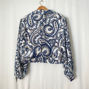 Vintage Paisley Cropped Jacket L