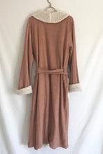 Load image into Gallery viewer, Vintage 1970&#39;s Faux Sherpa Trim Robe L