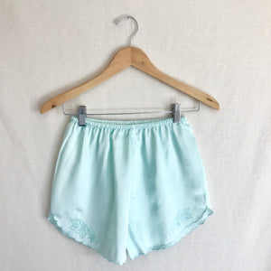 Vintage Delicate Mint Green Sleep Shorts M