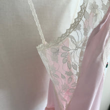 Load image into Gallery viewer, Vintage Pink Lace Ruffle Teddy S