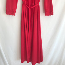 Load image into Gallery viewer, Vintage Red Robe with Lace Trim XL