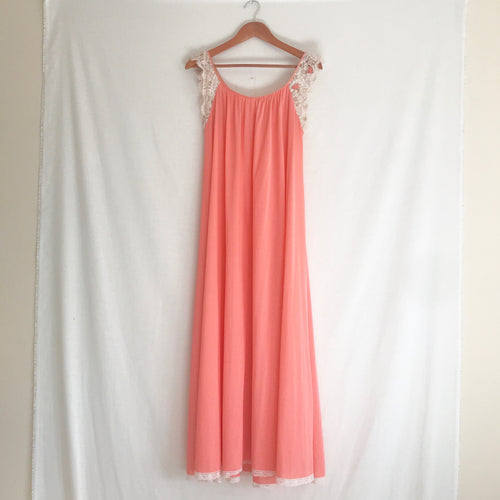 Vintage Peach Nightgown M