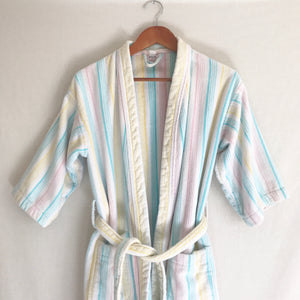 Vintage 1980's Turkish Towel Cotton Bathrobe L