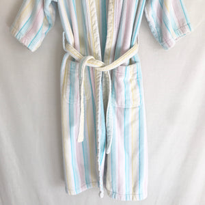 Vintage 1980's Turkish Towel Cotton Bathrobe L