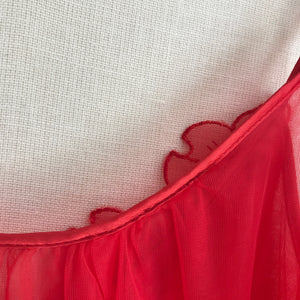 Vintage 1960's Red Nightie L