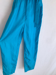 Vintage 1980's Blue Silk Jumpsuit S