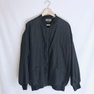 Vintage Silk Retro Football Player Jacket M