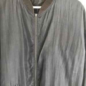 Vintage Silk Retro Football Player Jacket M