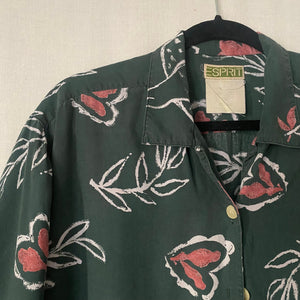 Vintage Lovebird Button Down L