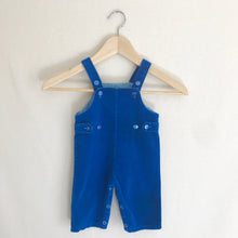 Load image into Gallery viewer, Vintage Royal Blue Corduroy Overalls 6 MO