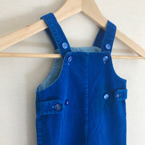 Vintage Royal Blue Corduroy Overalls 6 MO