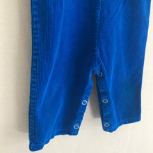Load image into Gallery viewer, Vintage Royal Blue Corduroy Overalls 6 MO
