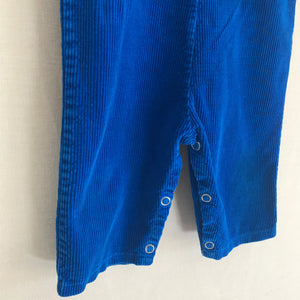 Vintage Royal Blue Corduroy Overalls 6 MO