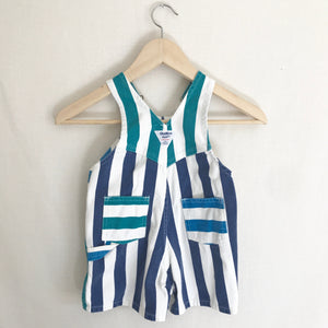 Vintage 1990's Osh Kosh Striped Overalls 2T