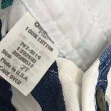 Load image into Gallery viewer, Vintage 1990&#39;s Osh Kosh Striped Overalls 2T