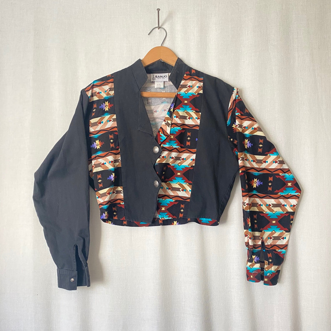 Vintage Banjo Dallas Cropped Western Jacket M