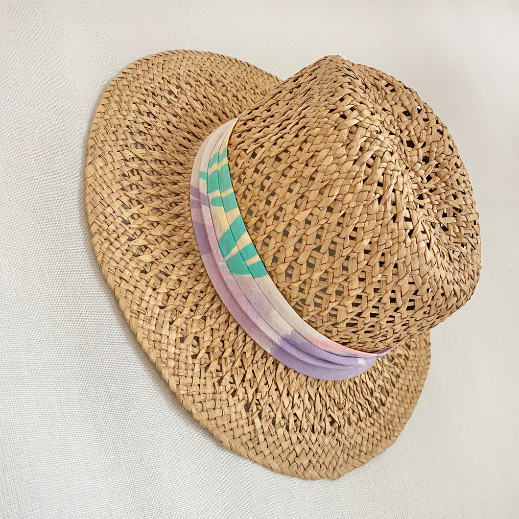 Vintage Pastel Band Sunhat M