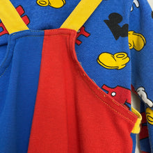 Load image into Gallery viewer, Vintage 1990&#39;s Baby Mickey Mouse 2 Piece Overall Set 18M