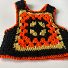 Load image into Gallery viewer, Vintage 1970&#39;s Crocheted Granny Square Vest 3T