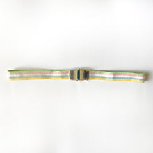 Load image into Gallery viewer, Vintage Pastel Striped Cotton Autogrip Belt S/M