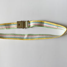 Load image into Gallery viewer, Vintage Pastel Striped Cotton Autogrip Belt S/M
