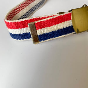 Vintage Red, White, & Blue Autogrip Belt M