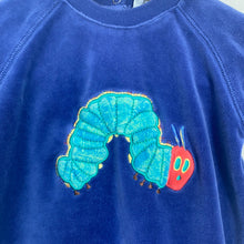 Load image into Gallery viewer, Vintage 1990&#39;s Velour &quot;The Very Hungry Caterpillar&quot; Sleeper 6-9M