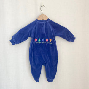 Vintage 1990's Velour "The Very Hungry Caterpillar" Sleeper 6-9M