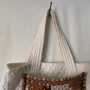 Vintage Quilted Tote Bag