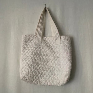 Vintage Quilted Tote Bag