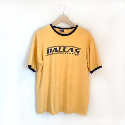 Vintage Dallas, Texas Ringer Tee M