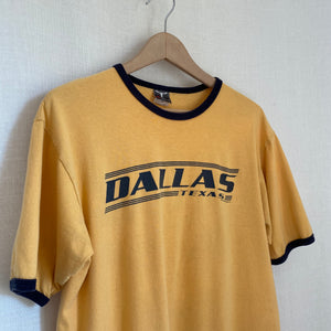 Vintage Dallas, Texas Ringer Tee M