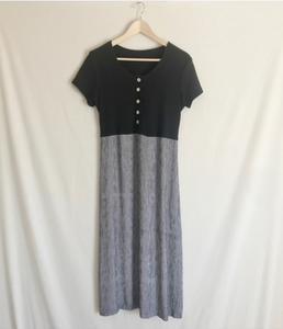 Vintage 1990’s Grunge Midi Dress L