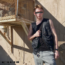Load image into Gallery viewer, Vintage Midnight Mission Zipper Pocket Vest L