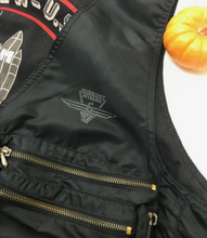 Load image into Gallery viewer, Vintage Midnight Mission Zipper Pocket Vest L
