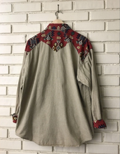 Load image into Gallery viewer, Vintage Western Long Sleeve Button Down L