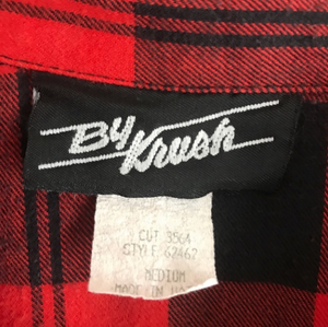 Vintage 1980's Buffalo Plaid Jumpsuit M