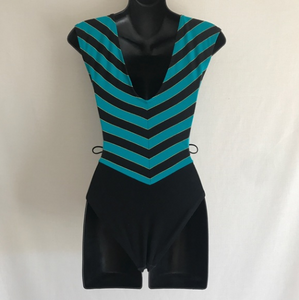 Vintage  1980's/1990's Chevron Leotard S