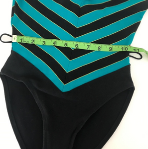 Vintage  1980's/1990's Chevron Leotard S